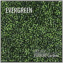 Artificial Plants Green Wall Panel - <b>EVERGREEN</b> - 1.6' x 1.6' - | DECKO VERDURE (2,56 sq. feet panel)
