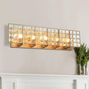 5-Light Indoor Crystal LED Wall Sconce Lighting