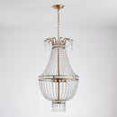 5-Light Modern Pendant Light with Crystal Strands