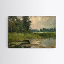 NuevArt Vintage Landscape Art Print | Vintage Painting | Wall Art | Large Print | Landscape Painting | Fall Art Print | Framed Canvas