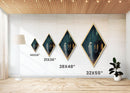 Melancholy Spirit at Arcade Machine Diamond Shaped Art Canvas Embossed Print Haunted Retro Halloween Moody Digital Decor