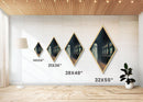 Vintage Ghost in Abandoned Arcade Diamond Shaped Art Canvas Art Print Halloween Gothic Vaporwave Spooky Gamer Aesthetic