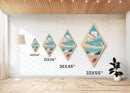 Biscayne National Park Diamond-Shaped Adventure Poster Canvas Art Print, Canvas Wall Art, Travel Present, Florida Travel Art