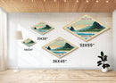 American Samoa National Park Diamond Shaped Travel Poster Art Canvas Art Print, Canvas Wall Art, Travel Gift, American Samoa Travel Art