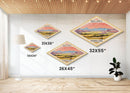 Badlands National Park Diamond Shaped Travel Poster Art Canvas Art Print, Canvas Wall Art, Travel Gift, South Dakota Travel Art