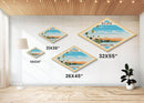 Biscayne National Park Diamond Formed Travel Poster Art Wall Art Art Print, Canvas Wall Art, Travel Gift, Florida Travel Art