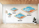 Capitol Reef National Park Diamond Shaped Travel Print Art Wall Art Art Print, Canvas Wall Art, Travel Gift, Utah Travel Art