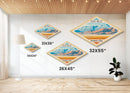 Death Valley National Park Diamond Shaped Travel Poster Art Canvas Art Print, Canvas Wall Art, Travel Gift, California Travel Art