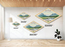 Gates of the Arctic National Park Diamond-Shaped Travel Poster Art Canvas Art Print, Canvas Wall Art, Travel Present, Alaska Travel Art