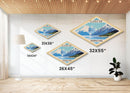 Glacier Bay National Park Travel Poster Art Canvas Texture Print, Travel Decor Art, Midcentury Modern Retro Decor Alaska Travel Art
