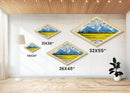Retro Grand Teton National Park Travel Poster Art Canvas Texture Print, Travel Decor Art, Midcentury Modern Decor Wyoming Travel Art