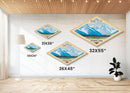 Grand Teton National Park Diamond Shaped Travel Poster Art Canvas Art Print, Canvas Wall Art, Travel Gift, Wyoming Travel Art