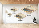 Guadalupe Mountains National Park Diamond Shaped Travel Poster Art Canvas Art Print, Canvas Wall Art, Travel Gift, Texas Travel Art