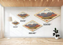 Guadalupe Mountains National Park Diamond-Shaped Travel Poster Art Canvas Art Print, Canvas Wall Art, Travel Present, Texas Travel Art