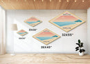 Indiana Dunes National Park Diamond Shaped Travel Poster Art Canvas Art Print, Canvas Wall Art, Travel Gift, Indiana Travel Art