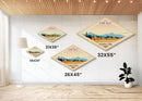 Kobuk Valley National Park Diamond Shaped Travel Poster Art Canvas Art Print, Canvas Wall Art, Travel Gift, Alaska Travel Art