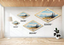 Kobuk Valley National Park Diamond Formed Travel Poster Art Canvas Art Print, Canvas Wall Art, Travel Gift, Alaska Travel Art
