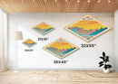 Kings Canyon National Park Diamond Shaped Travel Poster Art Canvas Art Print, Canvas Wall Art, Travel Gift, California Travel Art