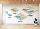 Olympic National Park Diamond Shaped Travel Poster Art Canvas Art Print, Canvas Wall Art, Travel Gift, Washington Travel Art