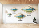 Olympic National Park Travel Poster Art Canvas Texture Print, Travel Decor Art, Midcentury Modern Retro Decor Washington Travel Art