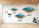 Shenandoah National Park Diamond Shaped Travel Poster Art Canvas Art Print, Canvas Wall Art, Travel Gift, Virginia Travel Art