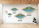 Retro Virgin Islands National Park Travel Poster Art Canvas Texture Print, Travel Decor Art, Midcentury Modern Decor North Dakota Travel Art