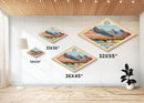 Zion National Park Diamond Shaped Travel Poster Art Canvas Art Print, Canvas Wall Art, Travel Gift, Utah Travel Art