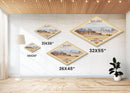 Retro Badlands National Park Adventure Poster Canvas Texture Print, Travel Decor, Midcentury Modern Decor South Dakota Landscape
