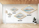 Dry Tortugas National Park Diamond Shaped Travel Poster Canvas Art Print, Canvas Wall Art, Travel Gift, Florida Landscape