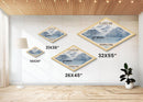 Glacier Bay National Park Diamond Shaped Adventure Poster Canvas Artwork Print, Canvas Wall Art, Travel Gift, Alaska Landscape