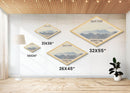 Guadalupe Mountains National Park Diamond Shaped Travel Poster Wall Art Artwork Print, Canvas Wall Art, Travel Gift, Texas Landscape