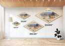 Hot Spring National Park Diamond Shaped Adventure Poster Wall Art Art Print, Canvas Wall Art, Travel Gift, Arkansas Landscape