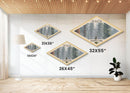 Sequoia National Park Diamond Shaped Travel Poster Canvas Art Print, Canvas Wall Art, Travel Gift, California Landscape