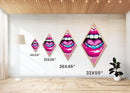Pop Lips with Heart Tongue – Canvas Embossed Print Bold Urban Wall Art, Neon Aesthetic, Diamond Decor, Graphic Modern Home Accent