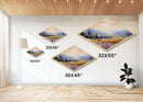 Morning Valley Bloom Diamond Shaped scenic countryside sunrise Canvas Art Print floral landscape painting warm family room decor