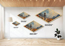 Astronaut Frontier Journey Diamond Shaped Canvas Textured Print space exploration art sci-fi galaxy wall art gift idea
