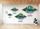 Poison Frog In The Arctic, Whimsical Wall Art, Diamond Shaped Wall Art, Whimsical Boho Decor