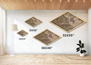 Boston Diamond Shaped City Map, Custom Diamond Shaped Wall Art, City Map Canvas