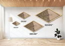 Chicago Diamond Shaped City Map, Custom Diamond Shaped Wall Art, City Map Canvas