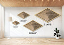 Los Angeles Diamond Shaped City Map, Custom Diamond Shaped Wall Art, City Map Canvas