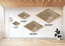 Tokyo - Japan Diamond Shaped City Map, Custom Diamond Shaped Wall Art, City Map Canvas
