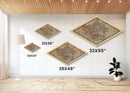 Fresno Diamond Shaped City Map, Custom Diamond Shaped Wall Art, City Map Canvas