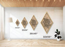 Las Vegas Diamond Shaped Travel Poster, Custom Diamond Shaped Wall Art, City Map Canvas