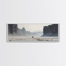 The Wanderer - Framed Canvas Print - Scifi Wall Art - Game Room Decor - Gamer Gift - Mancave Wall Art