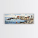 Maine Art Framed Canvas Print - Modern High-Quality Gicle Artwork, Eco Friendly and Durable - Framed Canvas Perfect for Gifts and Home Decor