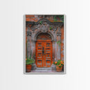 Change23. Mexican Wall Art, Framed Canvas Print, Old Town Mexico Architecture Wall Art, Framed Art