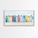 Christmas beach art, tropical Christmas decor, canvas print, Christmas wall art, beach Christmas decor, holiday wall art