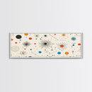 Retro Star Pattern Wall Art Print, Canvas Print, Trendy Art, Eclectic / Kitsch Decor, Midcentury Modern Nursery Decor, Cute Art for Kid's Room