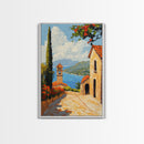 Positano Italy Canvas Print - Italy Oil Painting Print Wall Art - Amalfi Coast - Vacation Gift Idea - Travel Gift