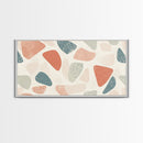 Abstract Shapes Geometric Wall Art Canvas Print, MCM Style Home Decor, Above Sofa Art Home Decor